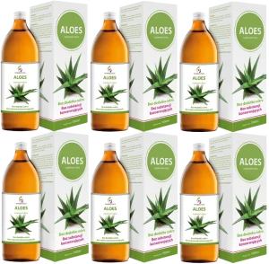 6 x EkaMedica Symbiotics Aloes 1000 ml – Trawienie Jelita Oczyszczanie