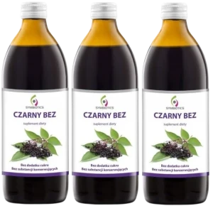3 x EkaMedica Symbiotics Czarny Bez 1000 ml – Odporność Antyoksydacja Drogi Oddechowe
