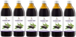 6 x EkaMedica Symbiotics Czarny Bez 1000 ml – Odporność Antyoksydacja Drogi Oddechowe