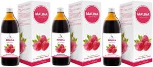 3 x EkaMedica Symbiotics Malina 500 ml – Odporność Antyoksydacja Witaminy