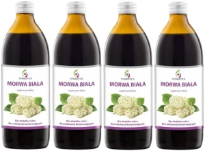 4 x EkaMedica Symbiotics Morwa Biała 1000 ml – Cukier Metabolizm Insulina