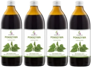 4 x EkaMedica Symbiotics Pokrzywa 1000 ml – Nerki Oczyszczanie Drogi Moczowe