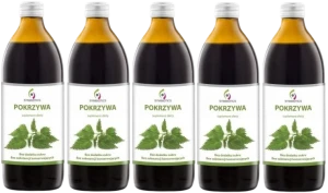 5 x EkaMedica Symbiotics Pokrzywa 1000 ml – Nerki Oczyszczanie Drogi Moczowe
