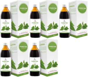5 x EkaMedica Symbiotics Pokrzywa 500 ml – Nerki Oczyszczanie Drogi Moczowe