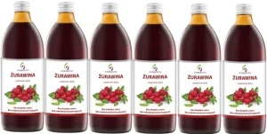 6 x EkaMedica Symbiotics Żurawina 1000 ml – Odporność Układ Moczowy Żelazo