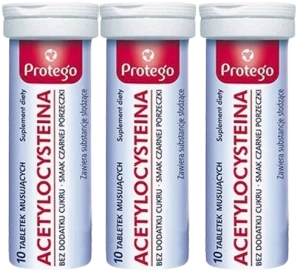 3 x Salvum Protego Acetylocysteina 30 kapsułek – Drogi Oddechowe Antyoksydacja Wątroba