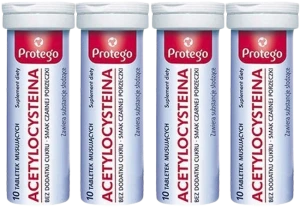 4 x Salvum Protego Acetylocysteina 30 kapsułek – Drogi Oddechowe Antyoksydacja Wątroba