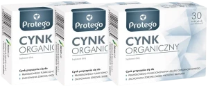 3 x Salvum Protego Cynk Organiczny 30 kapsułek – Cynk Odporność Skóra