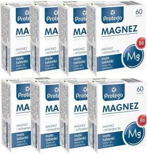8 x Salvum Protego Magnez 30 kapsułek – Magnez Mięśnie Układ Nerwowy