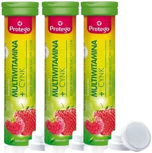 3 x Salvum Protego Multiwitamina+Cynk 30 kapsułek – Witaminy Cynk Odporność
