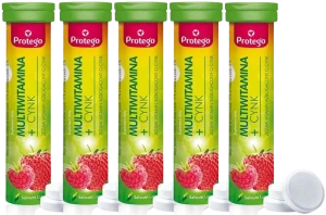 5 x Salvum Protego Multiwitamina+Cynk 30 kapsułek – Witaminy Cynk Odporność