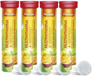 4 x Salvum Protego Multiwitamina+Minerały 30 kapsułek – Witaminy Minerały Odporność