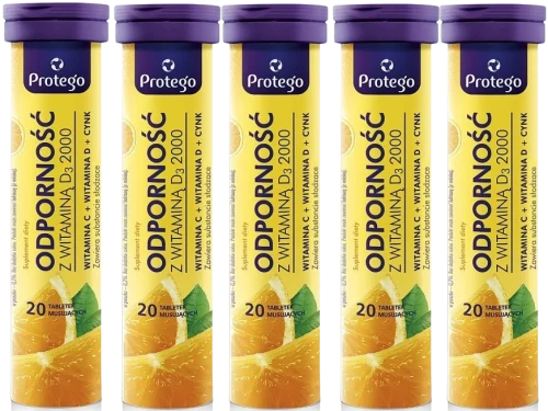 5 x Protego Odporność z Witaminą D3 2000, Salvum.webp