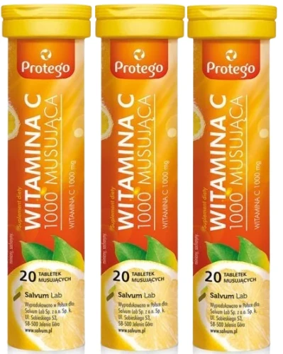 3 x Protego Witamina C 1000 musująca, Salvum.webp