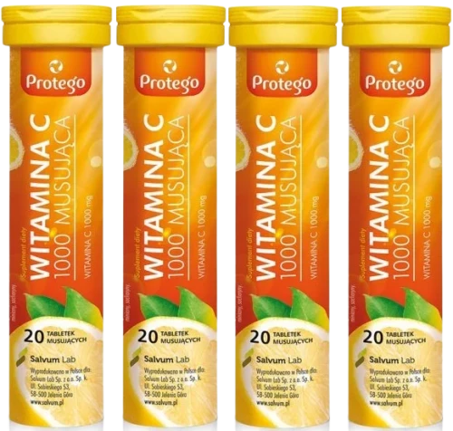 4 x Protego Witamina C 1000 musująca, Salvum.webp