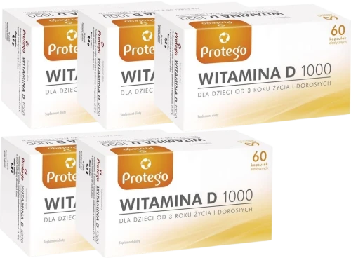 5 x Protego Witamina D 1000 x 60 kaps., Salvum.webp