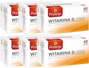 6 x Salvum Protego Witamina D 2000 60 kapsułek – Odporność Kości Mięśnie