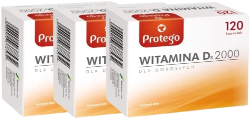 3 x Protego Witamina D 2000 x 120 kapsułek, Salvum.webp