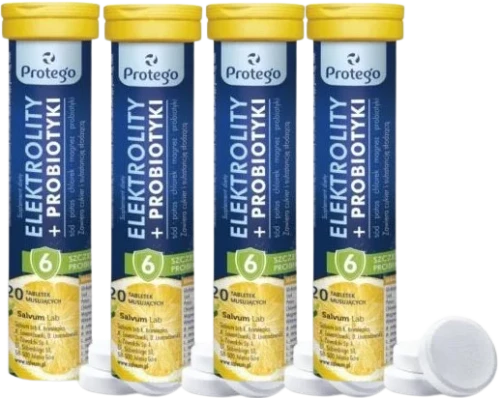 4 x Protego Elektrolity + probiotyki, Salvum.webp