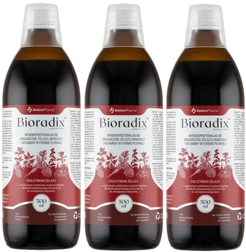 3 x BioradixTM– Żelazo w Płynie, XenicoPharma.webp