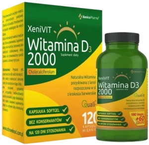 XeniVIT Witamina D 2000, 120 kaps. softgel, Xenico