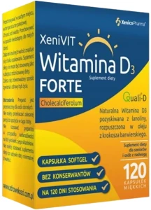 XeniVIT Witamina D Forte, 120 kaps. softgel, Xenico