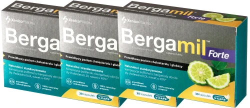 3 x Bergamil Forte, 30 kaps. Vcaps®, Xenico.webp