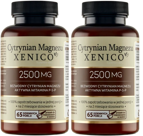 2 x Cytrynian Magnezu Xenico®, 65 porcji, Xenico.webp