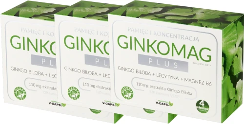 3 x Ginkomag Plus, 120 kaps. Vcaps®, Xenico.webp
