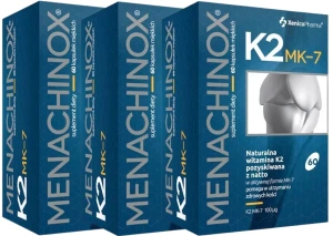 3 x Menachinox® K2, 60 kaps. softgel, Xenico