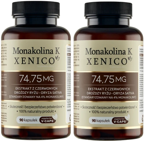 2 x Monakolina K Xenico®, 90 kaps. Vcaps®, Xenico.webp