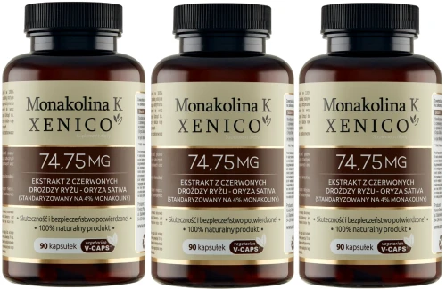 3 x Monakolina K Xenico®, 90 kaps. Vcaps®, Xenico.webp