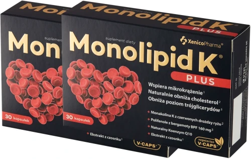 2 x Monolipid K® Plus, 30 kaps. Vcaps®, Xenico.webp