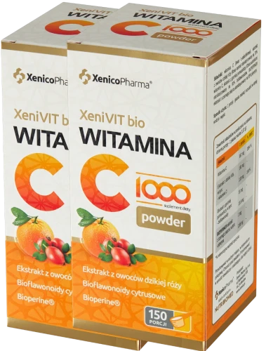 2 x XeniVIT bio Witamina C 1000 POWDER, 150 porcji, Xenico.webp