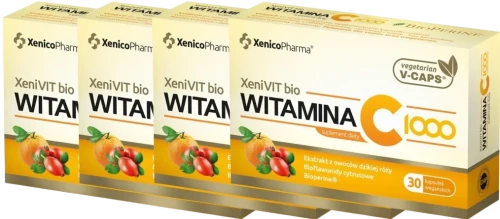 4 x XeniVIT bio Witamina C 1000, 30 kaps. Vcaps®, Xenico.webp