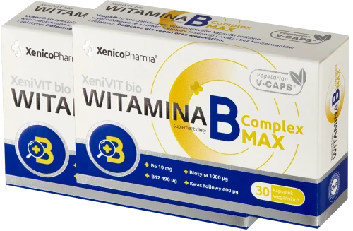 2 x XeniVIT Witamina B Complex MAX, 30 kaps. Vcaps®, Xenico.webp