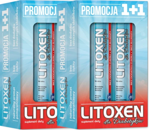 2 x Litoxen dla diabetyków 1+1 (2×20 tabl.), Xenico.webp