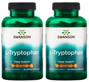 Zestaw 2x AjiPure L-Tryptophan L-Tryptofan 500mg 90caps, Swanson