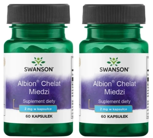 Zestaw 2x Albion Chelat Miedzi 2mg 60 kaps, Swanson.webp