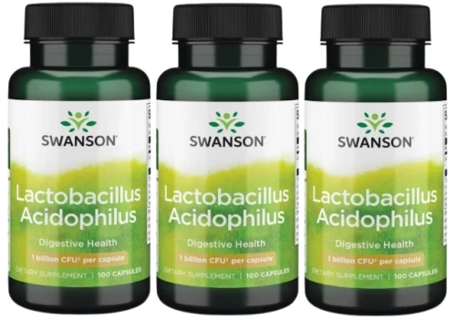 3 x Lactobacillus Acidophilus 100kaps, Swanson.webp