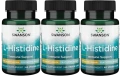 3 x AjiPure L-Histydyna L-Histidine 500mg 60kaps, Swanson.webp
