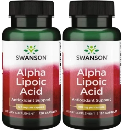 2 x Kwas Alfa Liponowy - Alpa Lipoic Acid 100mg 120 kaps, Swanson.webp