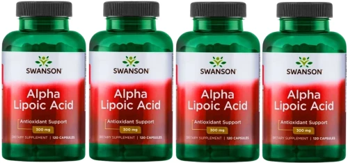 4 x Alpa Lipoic Acid - Kwas Alfa Liponowy  300mg 120 kaps, Swanson.webp