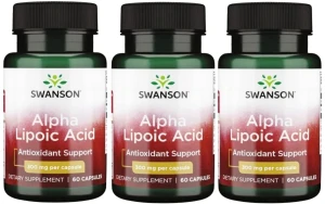 3 x Alpa Lipoic Acid - Kwas Alfa Liponowy300mg 60 kaps, Swanson