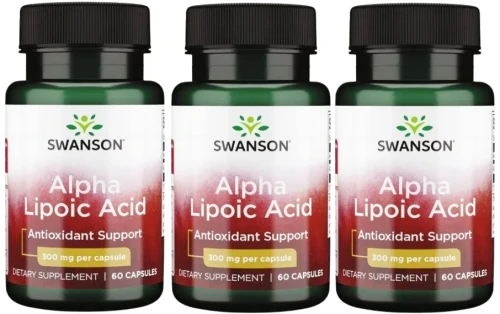 3 x Alpa Lipoic Acid - Kwas Alfa Liponowy300mg 60 kaps, Swanson.webp