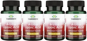 4 x Alpa Lipoic Acid - Kwas Alfa Liponowy300mg 60 kaps, Swanson