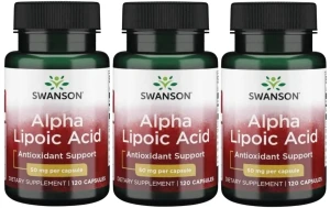 3 x Alpa Lipoic Acid - Kwas Alfa Liponowy 50mg 120kaps, Swanson