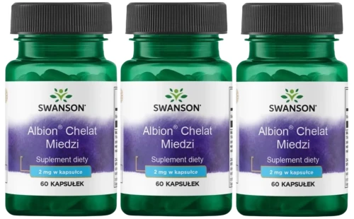 3 x Albion Chelat Miedzi 2mg 60 kaps, Swanson.webp