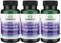 3 x Chelated Calcium &amp; Magnesium - Chelat Wapnia i Magnezu 60 kaps, Swanson.webp