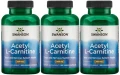 3 x Acetyl L-Carnitine - Acetyl L-Karnityna 500mg 100vcaps, Swanson.webp